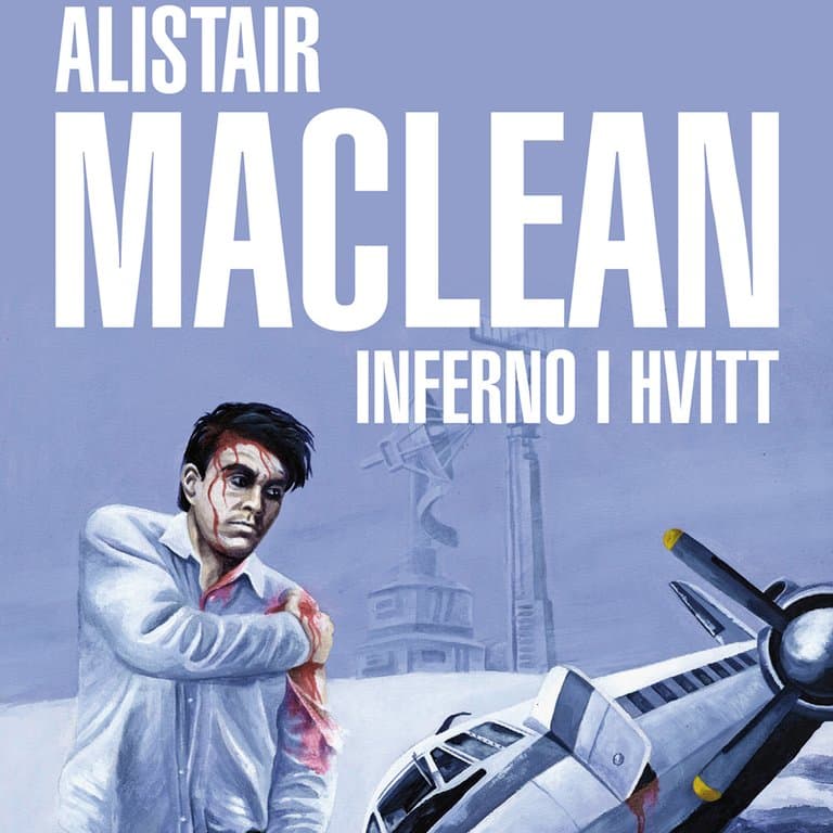 Omslag Inferno i hvitt av Alistair MacLean (Lydbok)