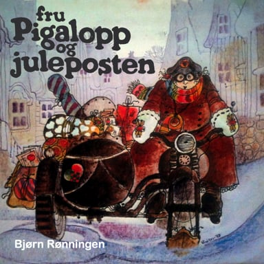 Omslag av "Fru Pigalopp og juleposten"
