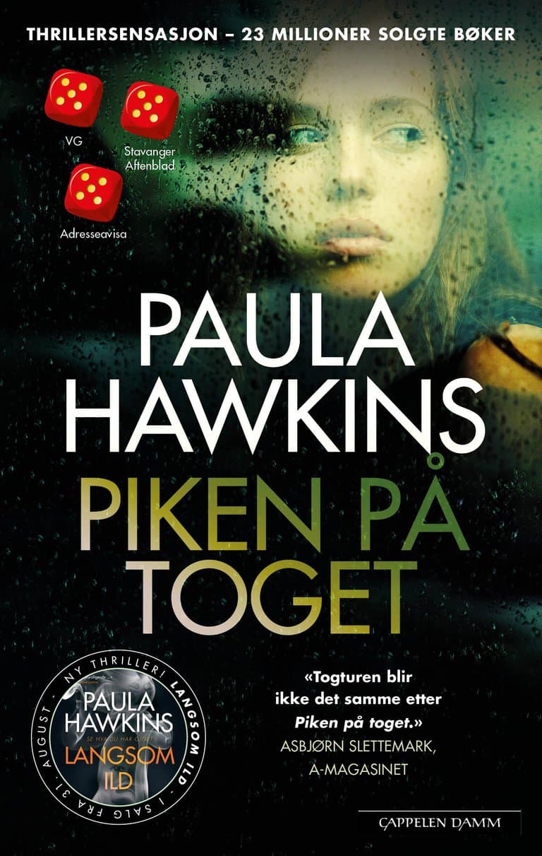 Omslag Piken på toget av Paula Hawkins (Heftet)