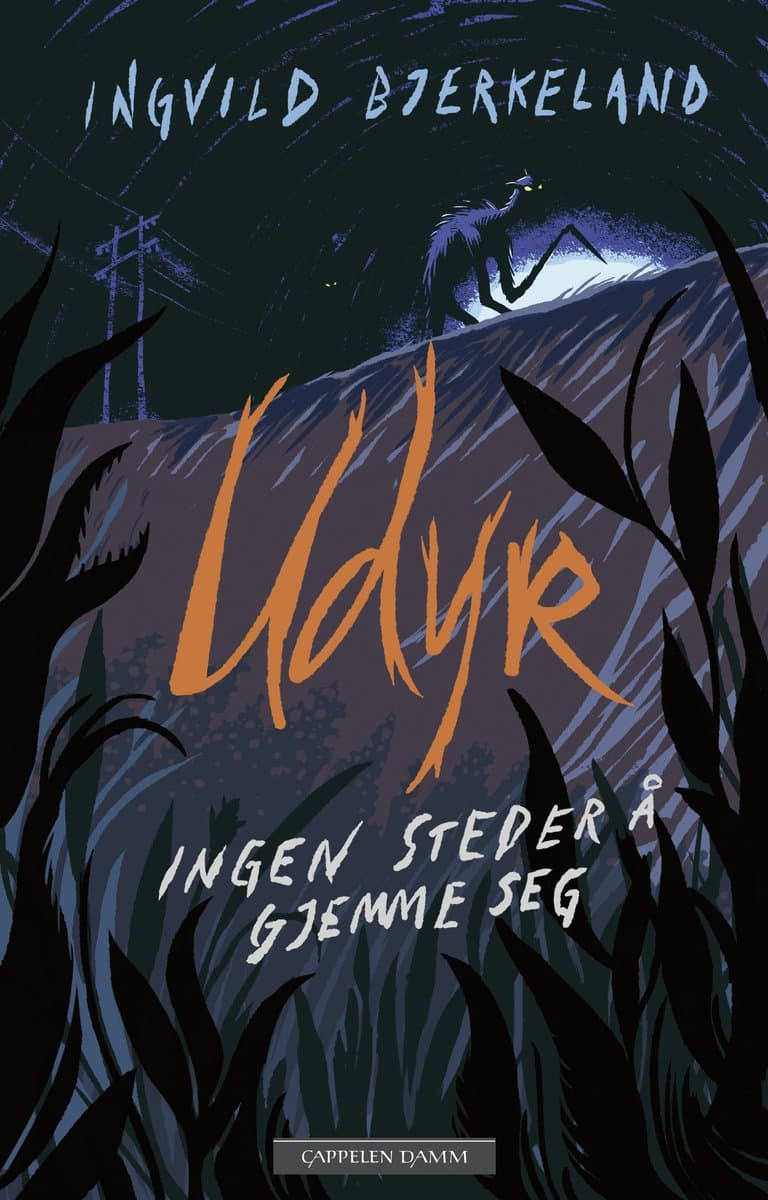 Omslag Udyr – Ingen steder å gjemme seg av Ingvild Bjerkeland (Innbundet)