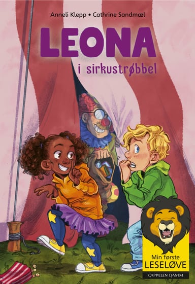 Omslag av "Min første leseløve - Leona 6: Leona i sirkustrøbbel"