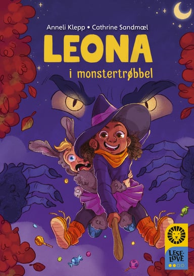Omslag av "Leseløve nivå 2 - Leona i monstertrøbbel"