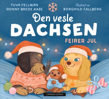 Omslag av "Den vesle dachsen feirer jul"