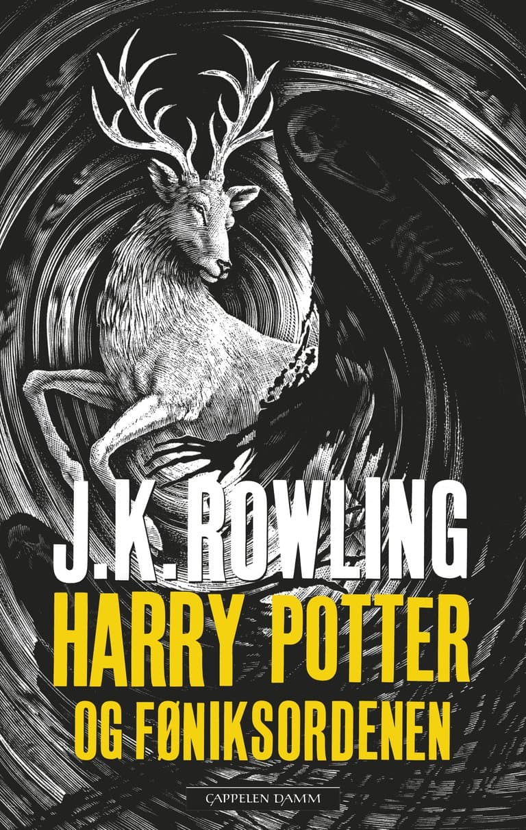 Omslag Harry Potter og Føniksordenen av J.K. Rowling (Innbundet)