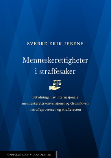 Omslag av "Menneskerettigheter i straffesaker"
