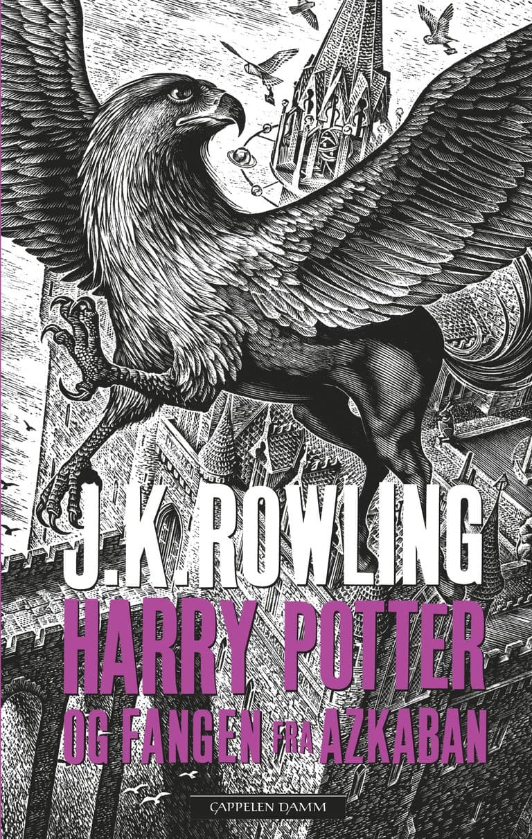 Omslag Harry Potter og fangen fra Azkaban av J.K. Rowling (Innbundet)