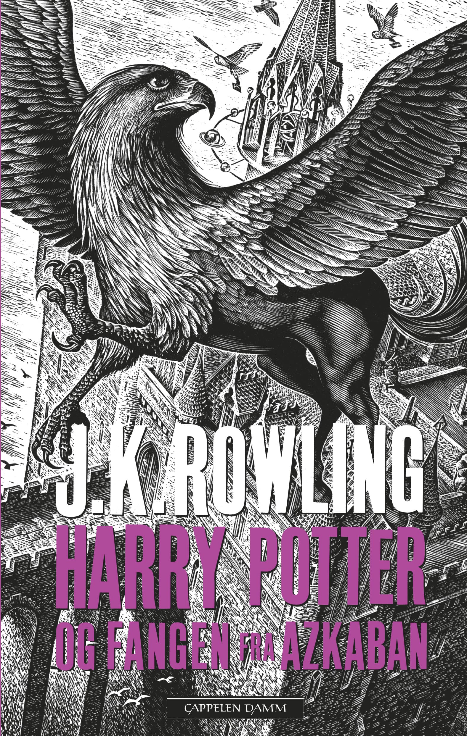 Omslag Harry Potter og fangen fra Azkaban av J.K. Rowling (Innbundet)