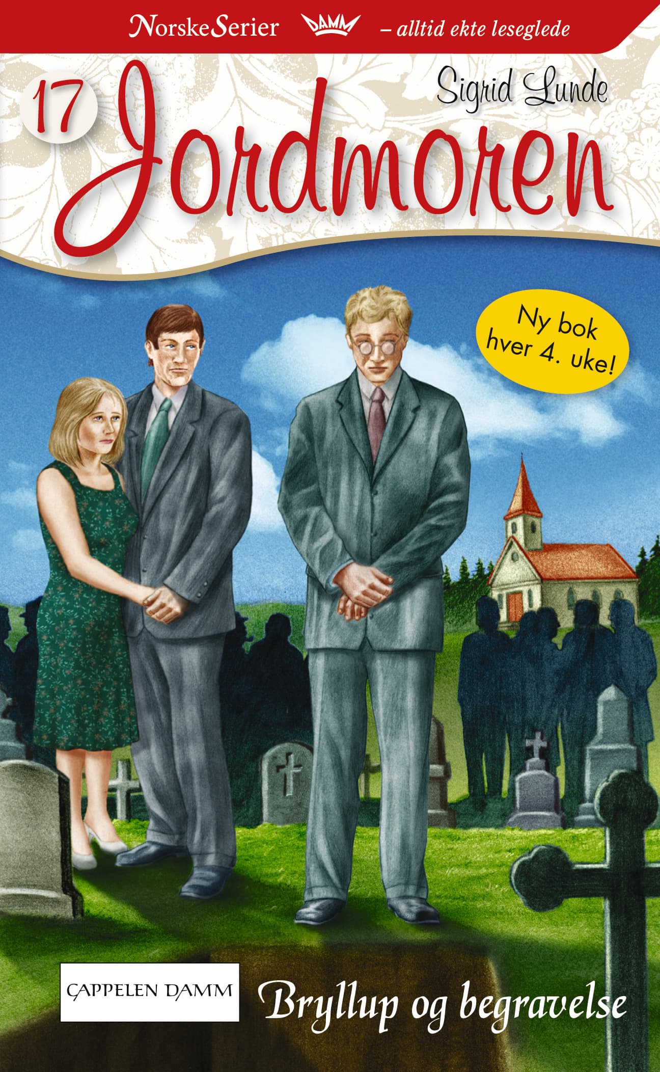 Omslag Bryllup og begravelse av Sigrid Lunde (Ebok)