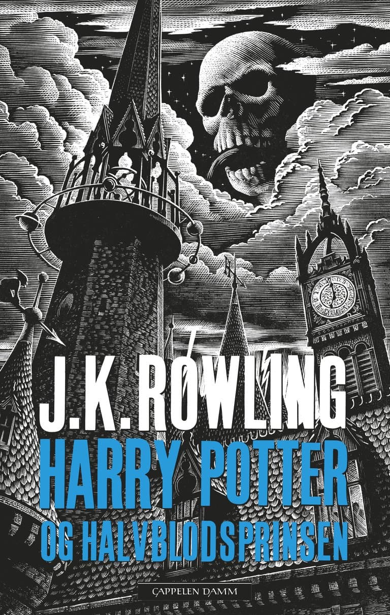 Omslag Harry Potter og Halvblodsprinsen av J.K. Rowling (Innbundet)