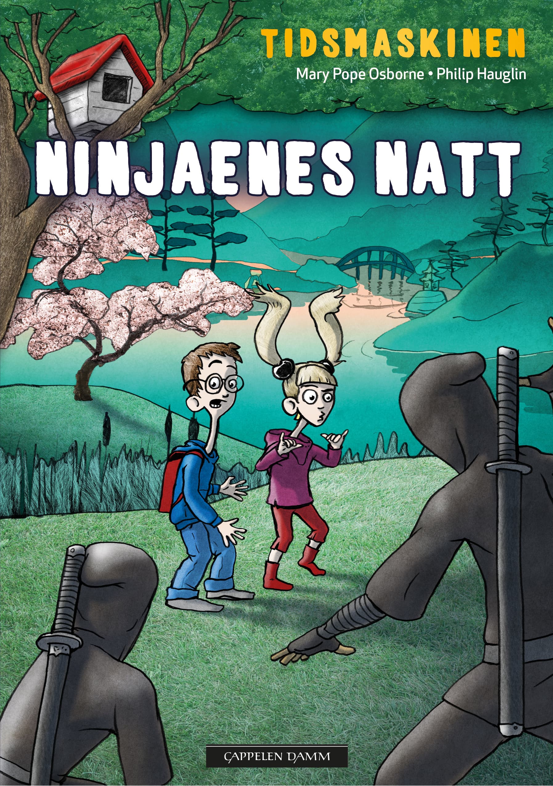 Omslag Ninjaenes natt av Mary Pope Osborne (Innbundet)