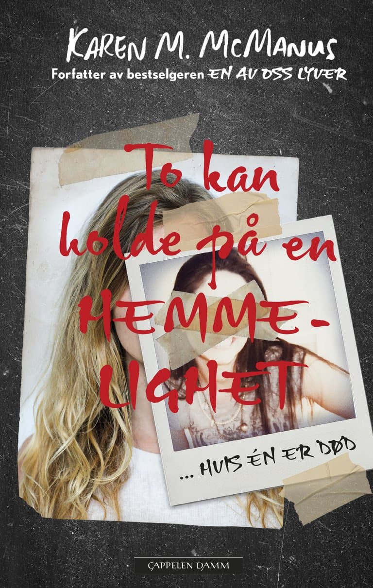 Omslag To kan holde på en hemmelighet av Karen M. McManus (Innbundet)