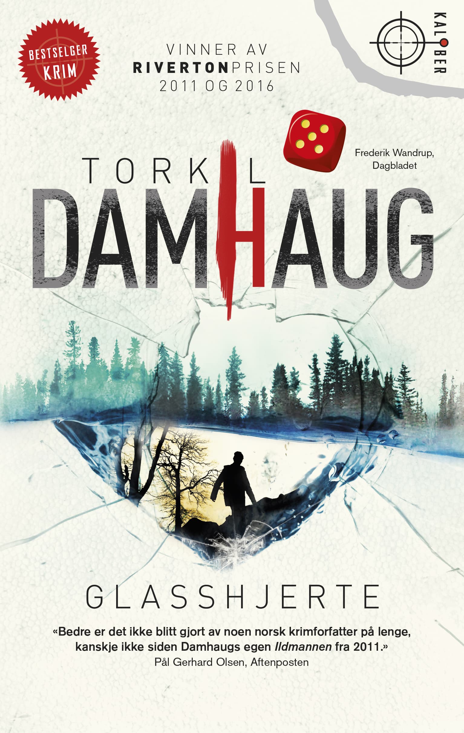 Omslag Glasshjerte av Torkil Damhaug (Heftet)