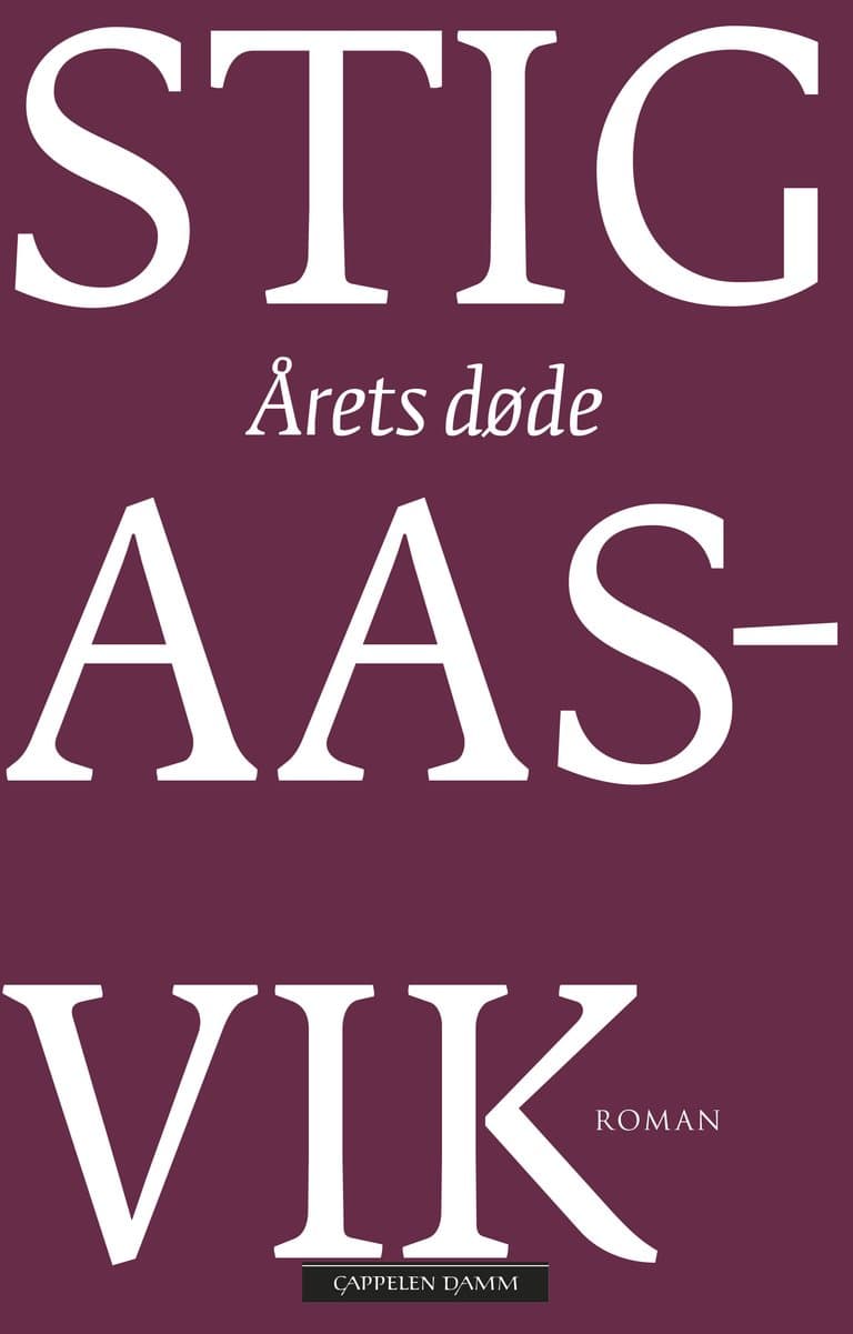 Omslag Årets døde av Stig Aasvik (Innbundet)