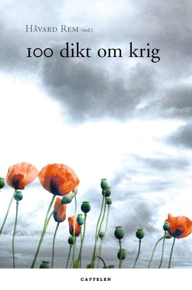 Omslag av "100 dikt om krig"