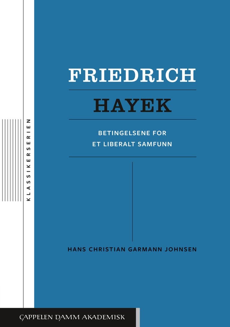 Omslag Friedrich Hayek av Hans Chr. Garmann Johnsen (Ebok)