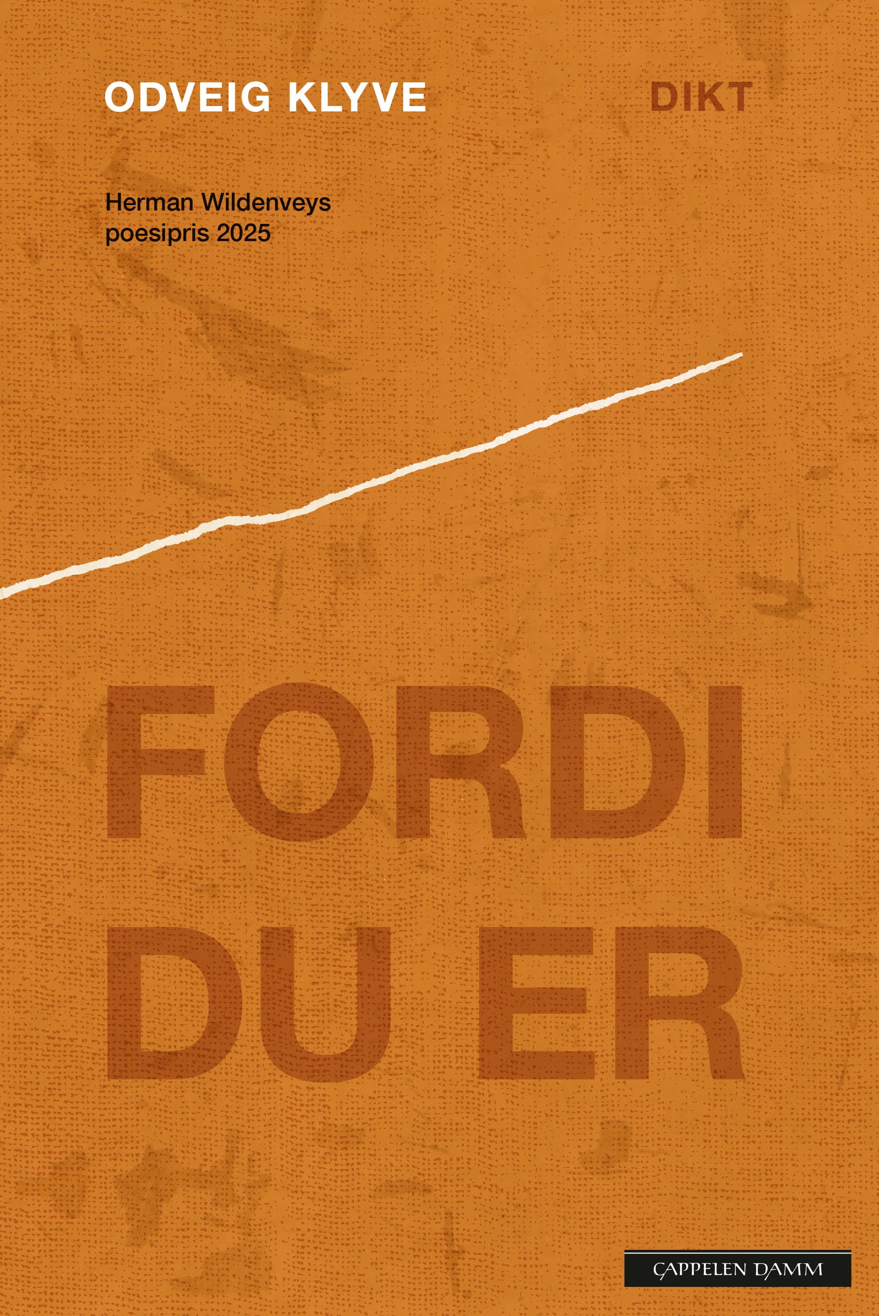 Omslag Fordi du er av Odveig Klyve (Heftet)