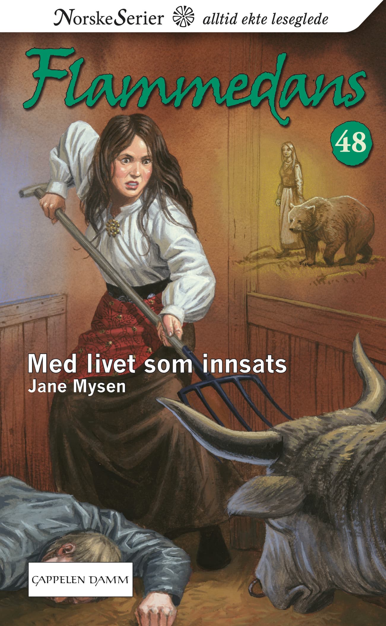 Omslag Med livet som innsats av Jane Mysen (Heftet)