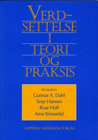 Omslag av "Verdsettelse i teori og praksis"