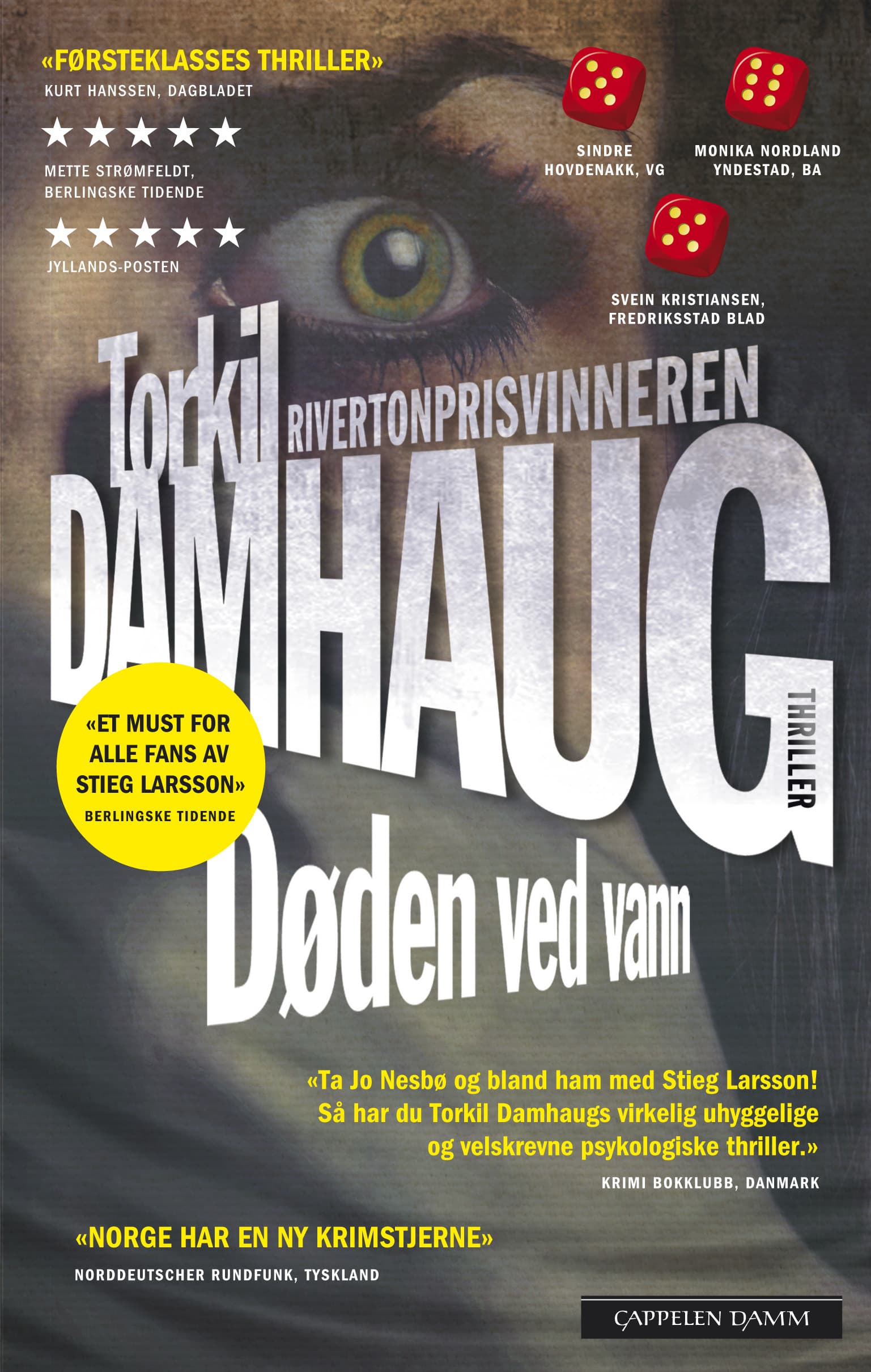 Omslag Døden ved vann av Torkil Damhaug (Heftet)
