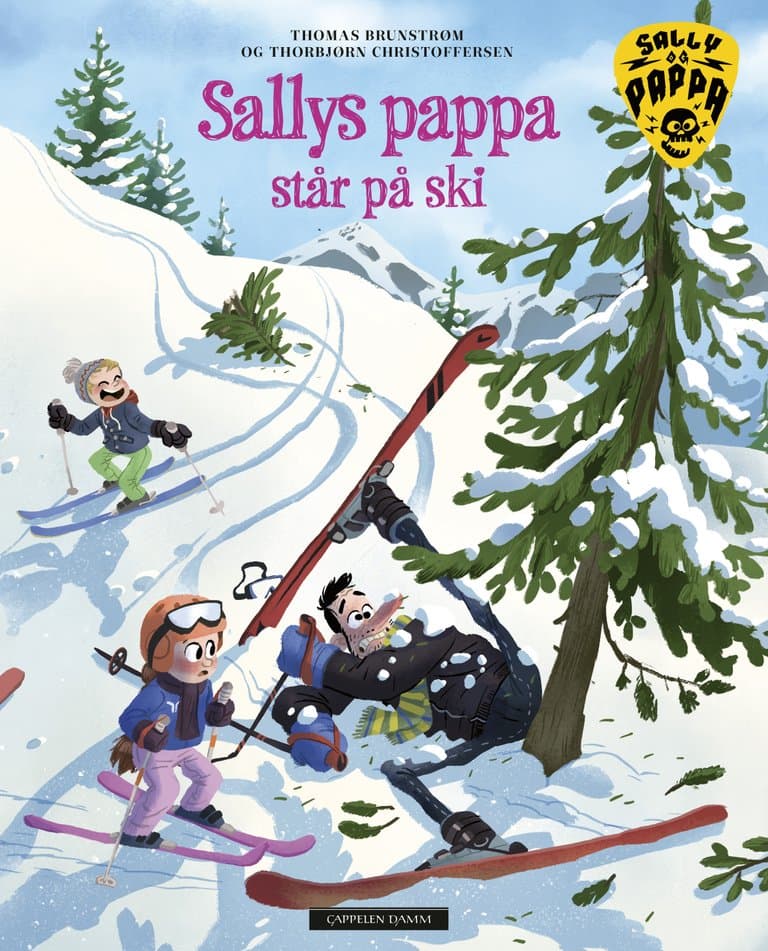 Omslag Sallys pappa står på ski av Thomas Brunstrøm (Ebok)