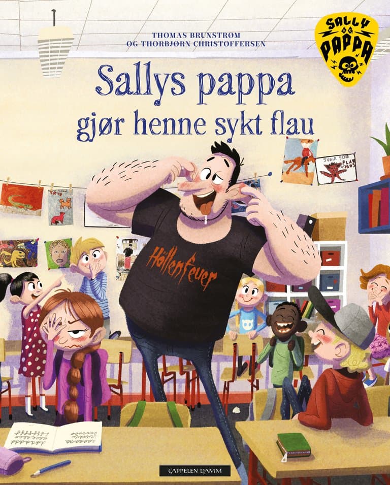 Omslag Sallys pappa gjør henne sykt flau av Thomas Brunstrøm (Innbundet)