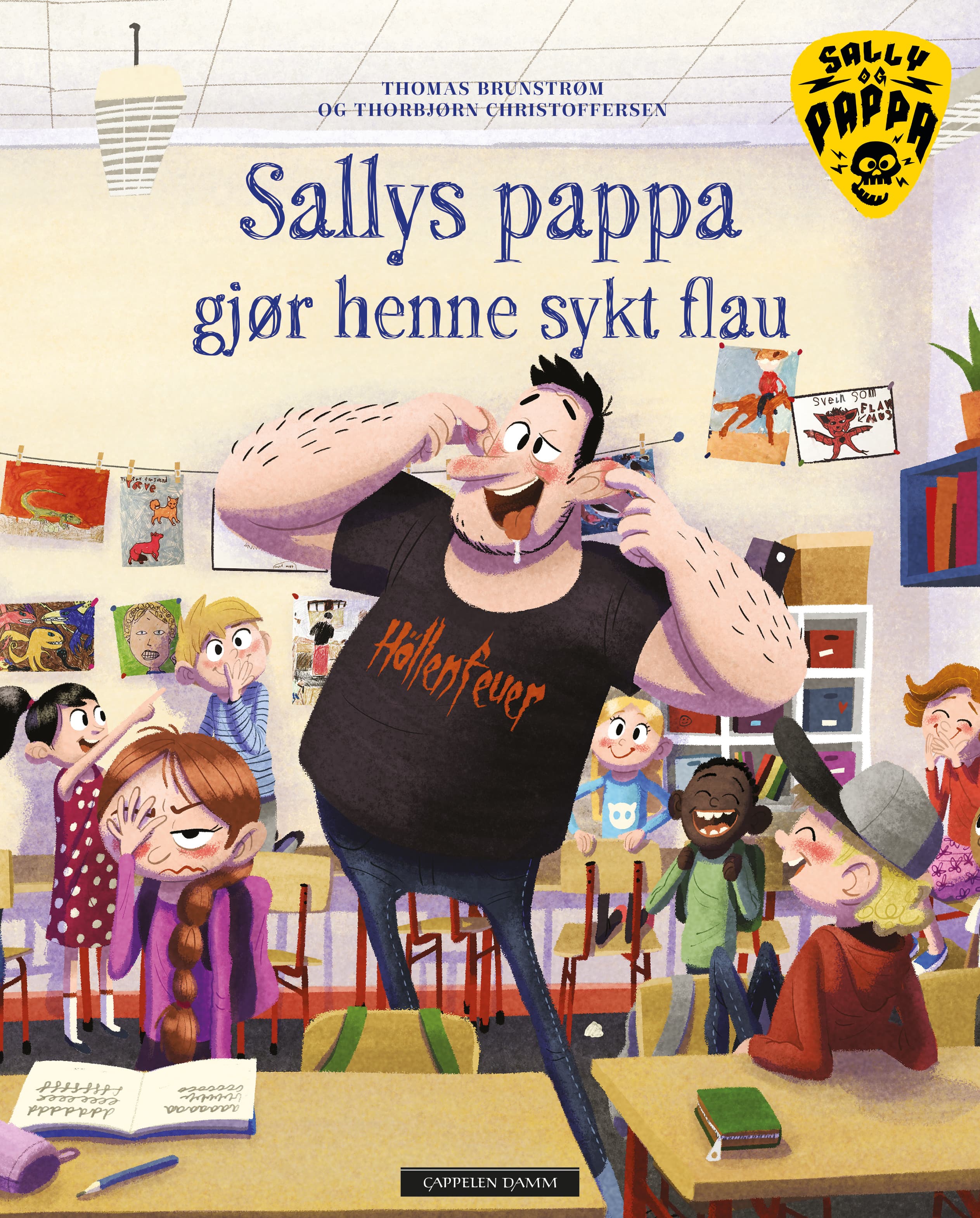Omslag Sallys pappa gjør henne sykt flau av Thomas Brunstrøm (Innbundet)