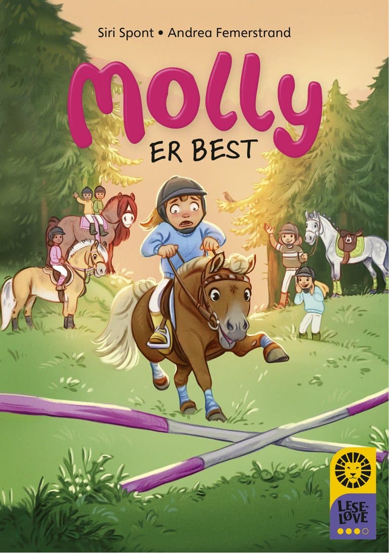 Omslag Leseløve nivå 3 - Molly er best av Siri Spont (Innbundet)