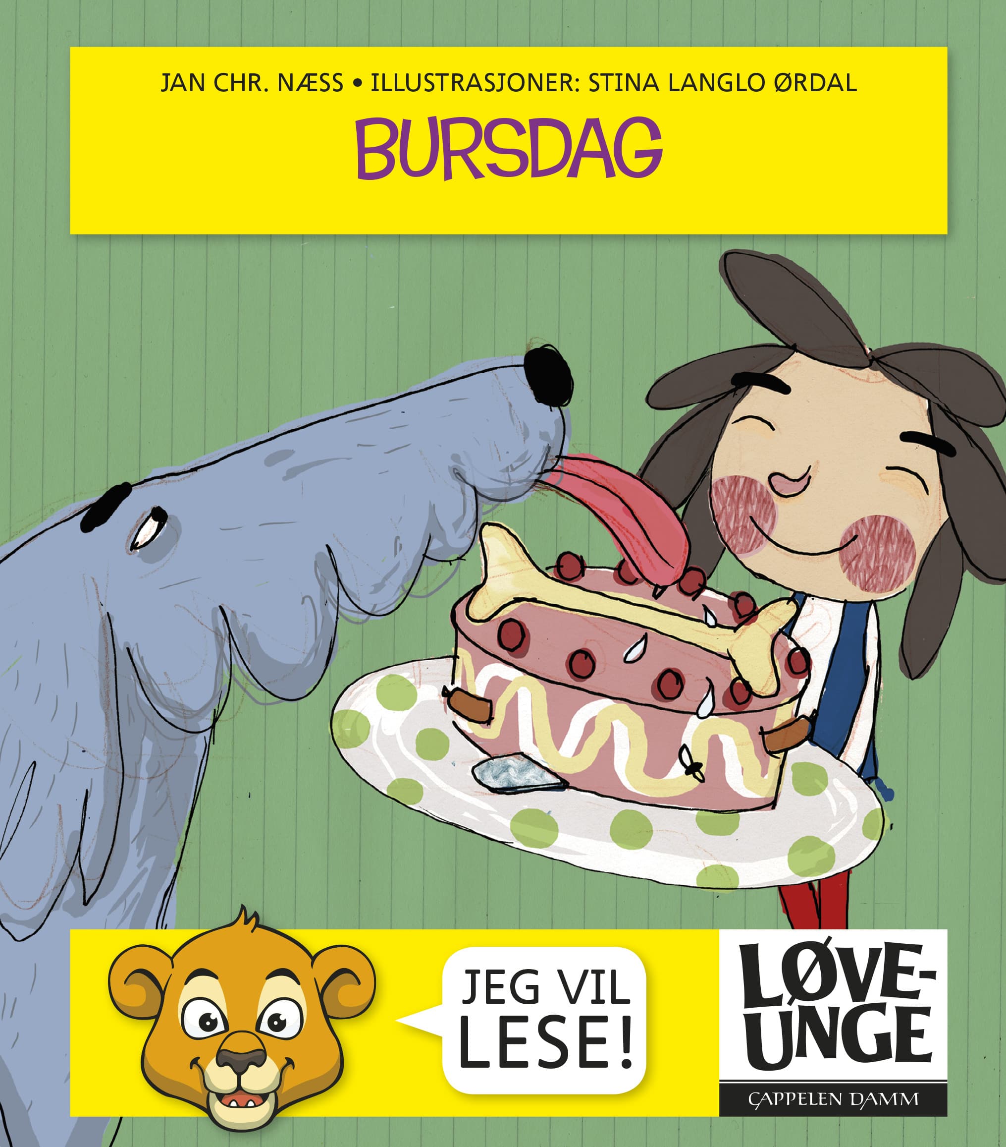 Omslag Løveunge - Bursdag av Jan Chr. Næss (Ebok)
