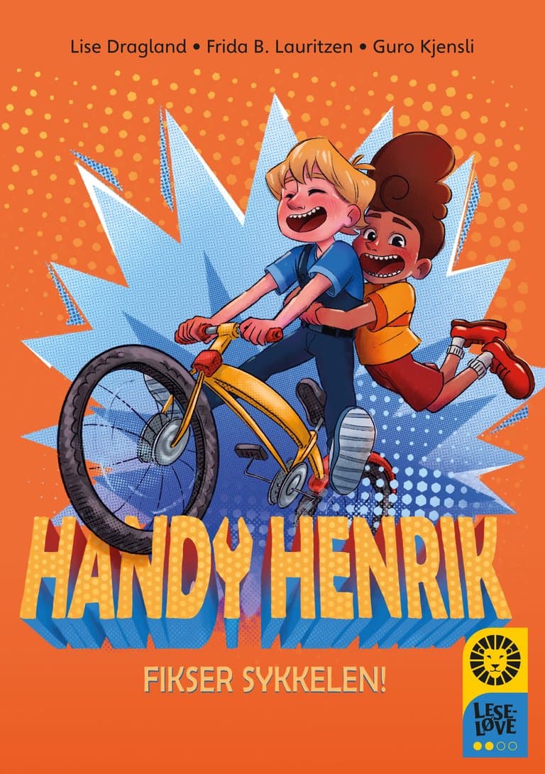 Omslag Leseløve nivå 2 - Handy Henrik av Lise Dragland (Innbundet)