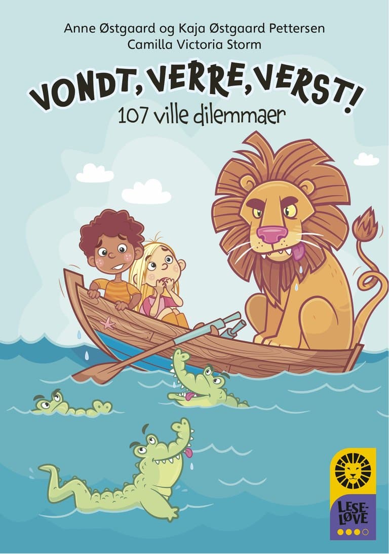 Omslag Leseløve nivå 3 - Vondt, verre, verst? av Anne Østgaard og Kaja Østgaard Pettersen (Innbundet)