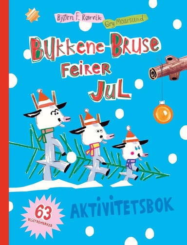 Omslag av "Bukkene Bruse feirer jul - Aktivitetsbok"