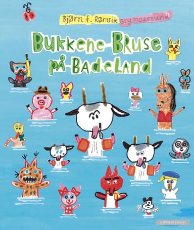 Omslag av "Bukkene Bruse på badeland"