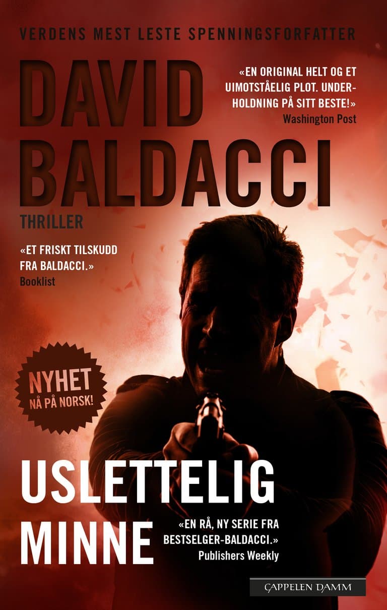 Omslag Uslettelig minne av David Baldacci (Heftet)