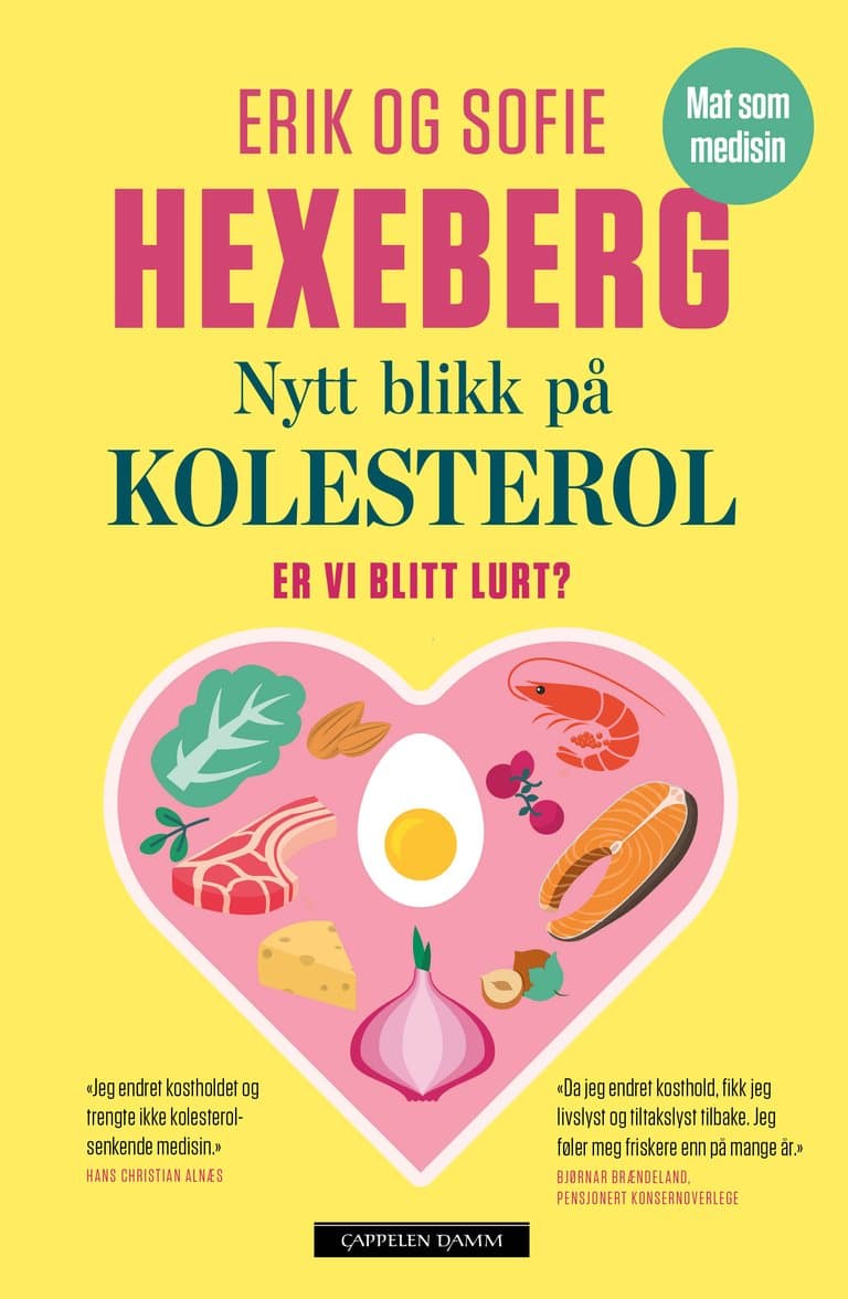 Omslag Nytt blikk på kolesterol av Sofie Hexeberg og Erik Hexeberg (Ebok)