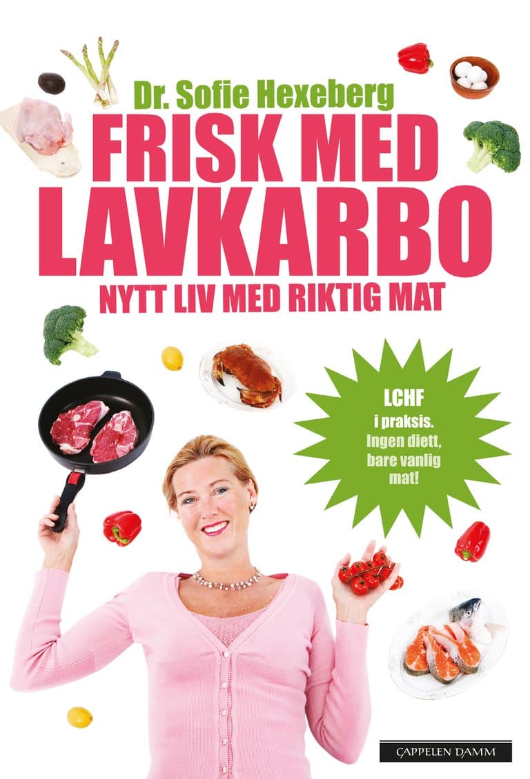 Omslag Frisk med lavkarbo av Sofie Hexeberg (Ebok)