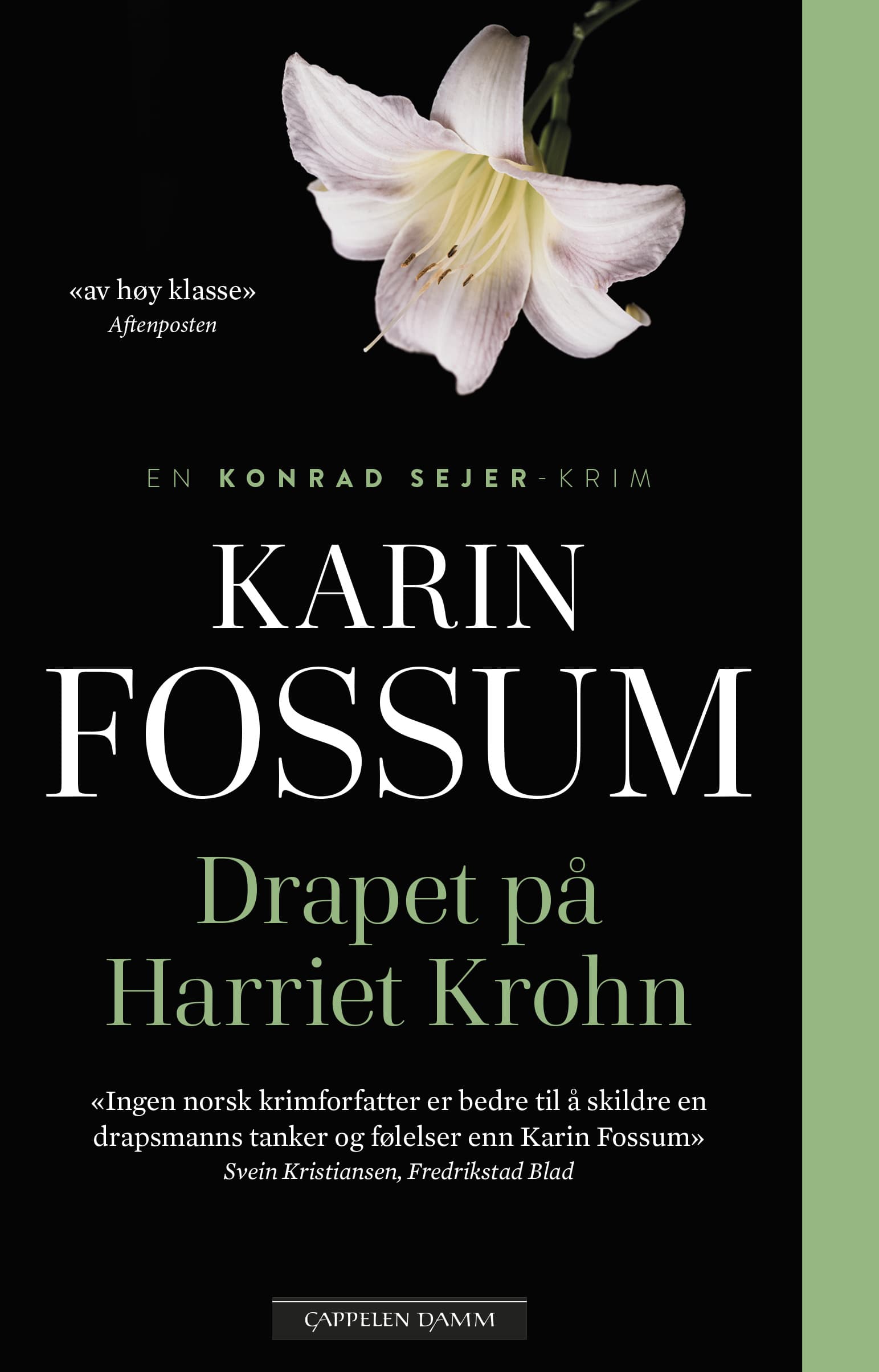 Omslag Drapet på Harriet Krohn av Karin Fossum (Heftet)