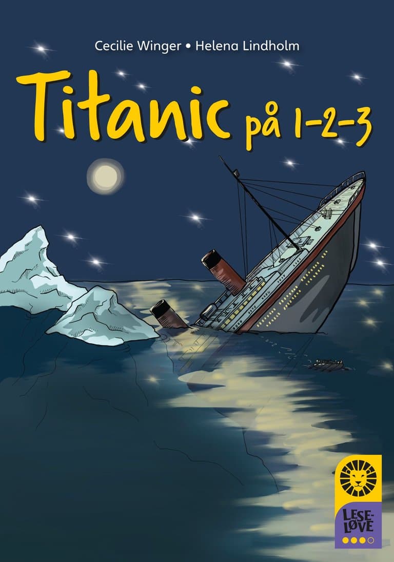 Omslag Leseløve nivå 3 - Titanic på 1-2-3 av Cecilie Winger (Ebok)