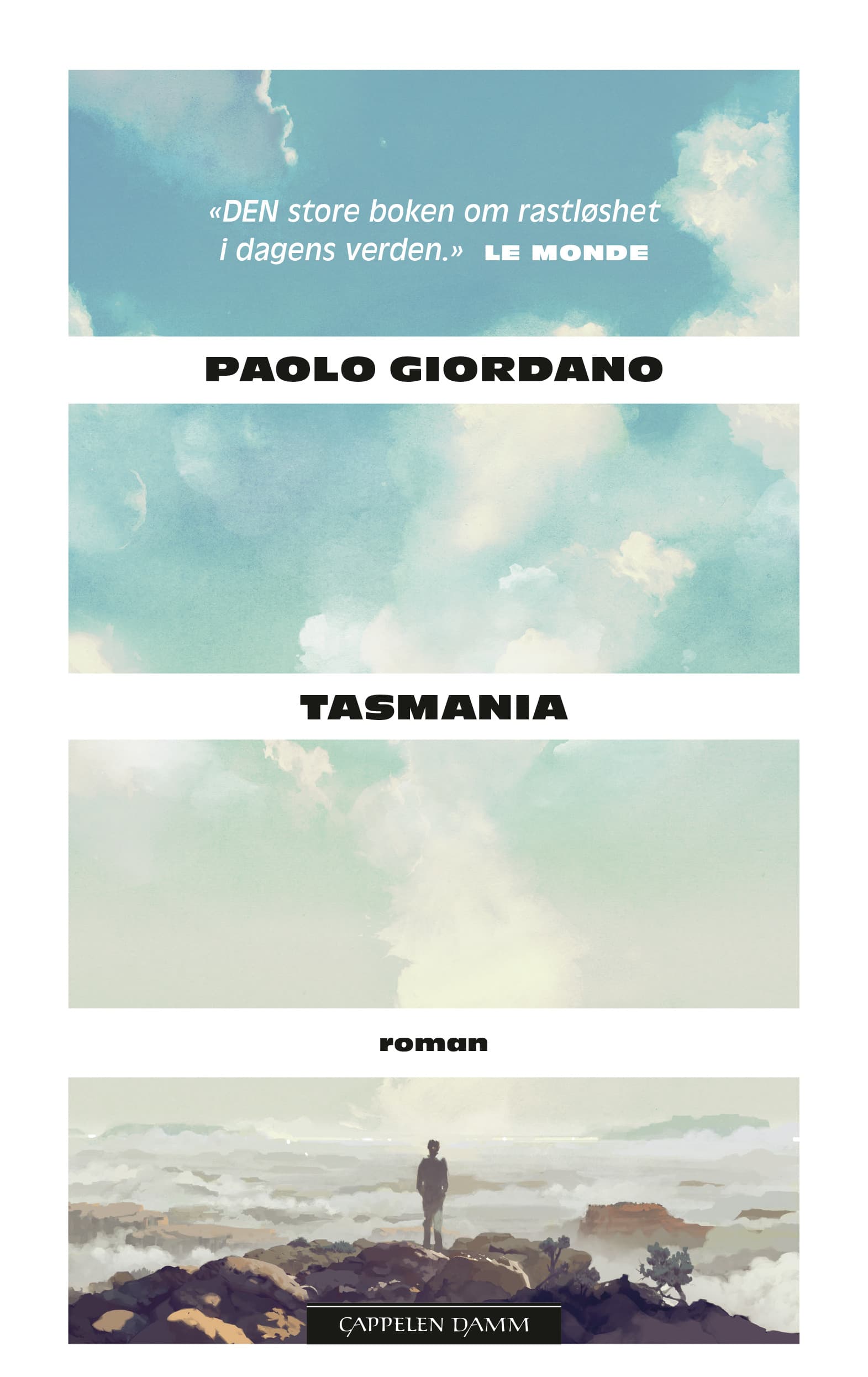 Omslag Tasmania av Paolo Giordano (Innbundet)