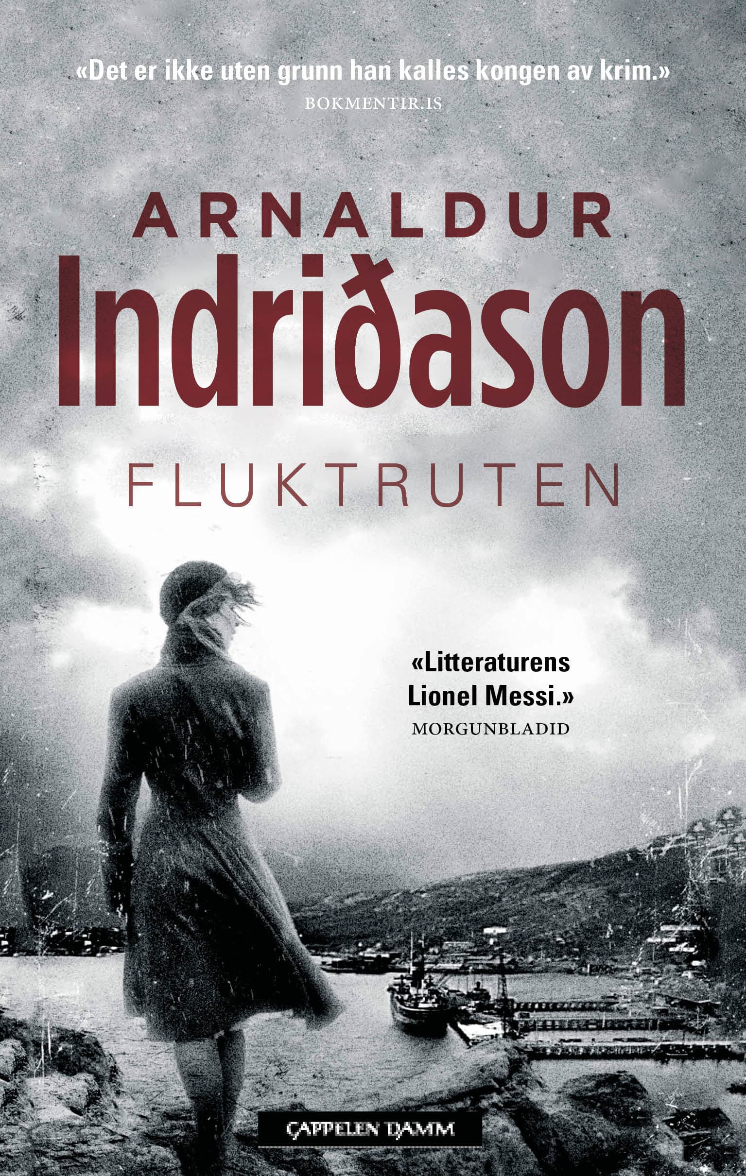 Omslag Fluktruten av Arnaldur Indridason (Innbundet)