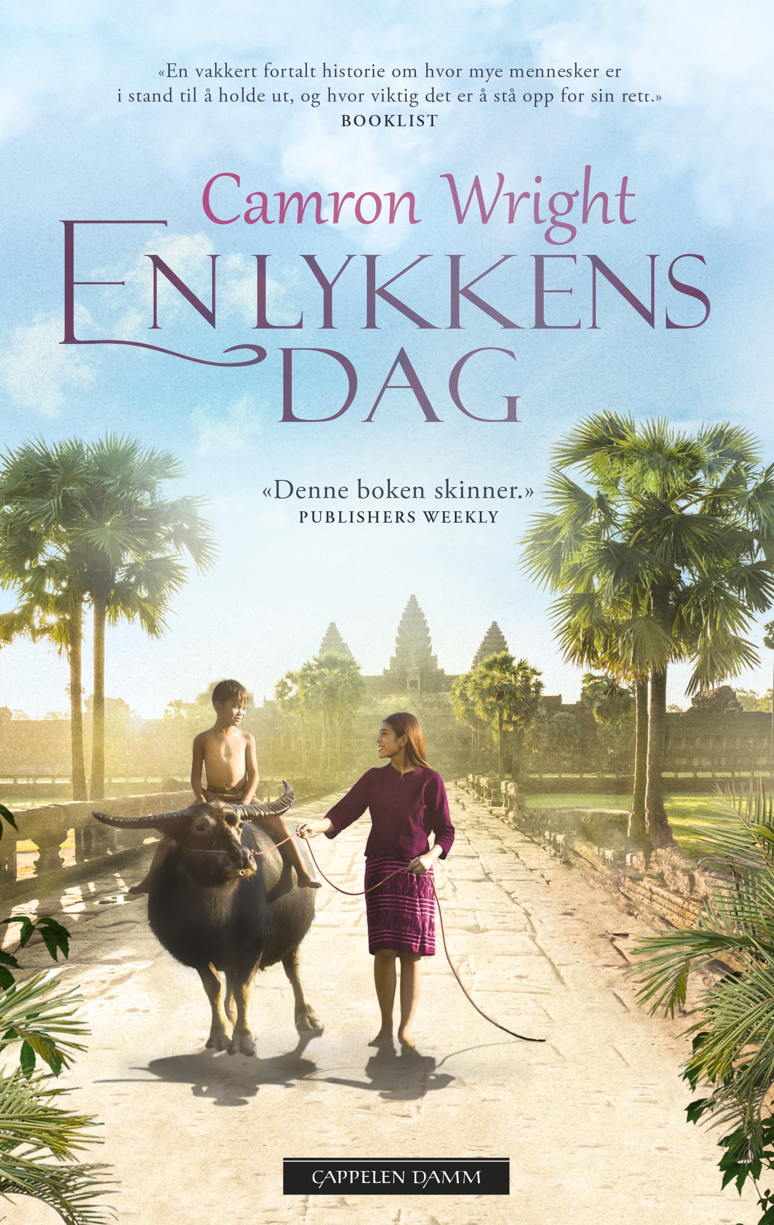 Omslag En lykkens dag av Camron Wright (Innbundet)