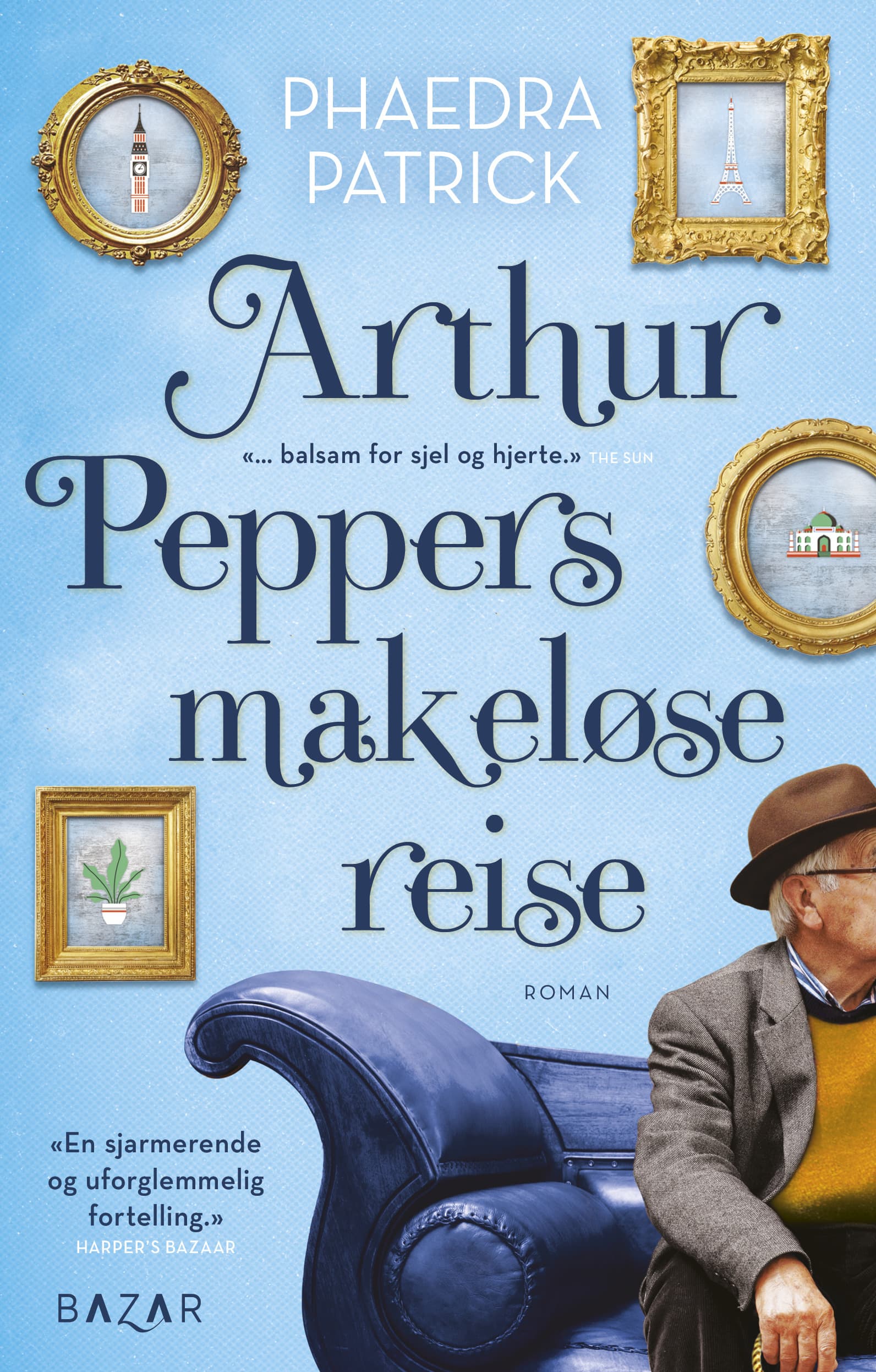 Omslag Arthur Peppers makeløse reise av Phaedra Patrick (Ebok)