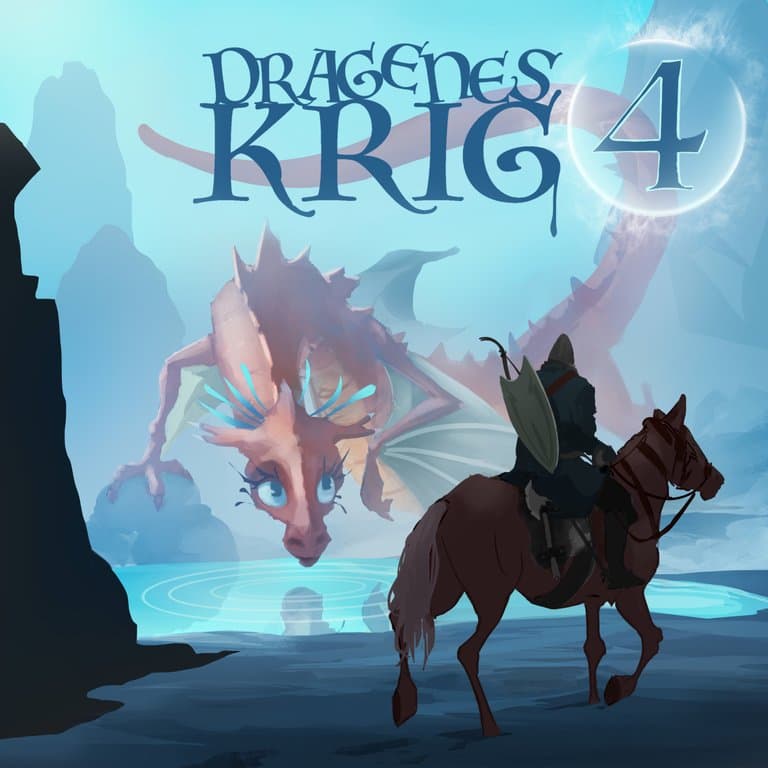 Omslag Dragenes krig 4 av Jon Ewo (Lydbok)