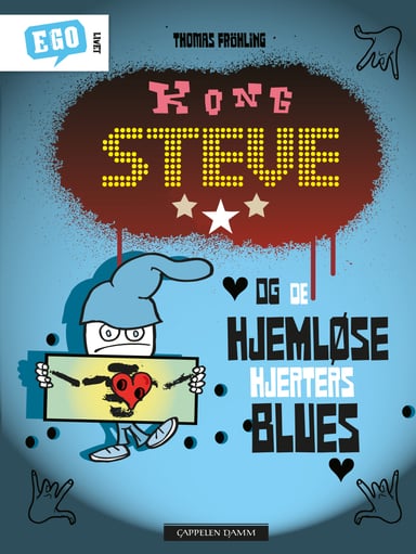Omslag av "Kong Steve og de hjemløse hjerters blues"