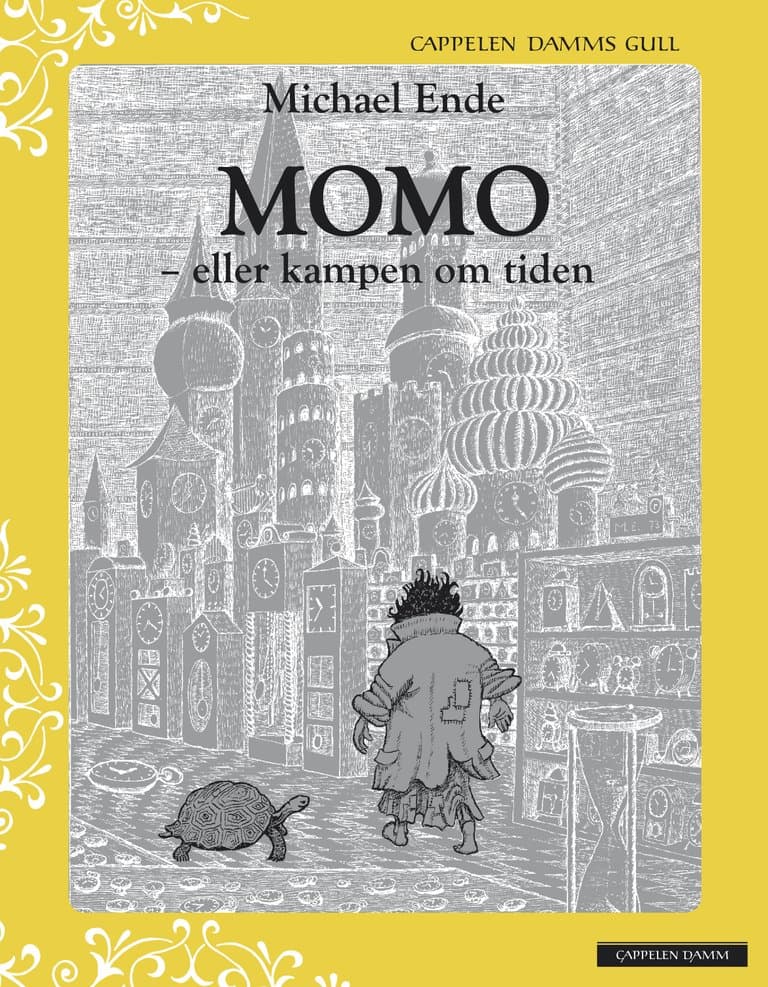 Omslag Momo, eller kampen om tiden - Cappelen Damms Gull av Michael Ende (Innbundet)