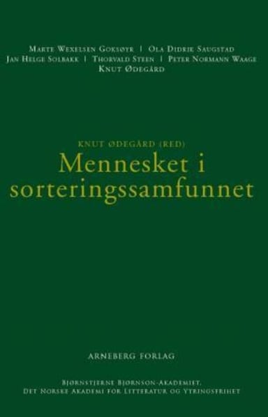 Omslag av "Mennesket i sorteringssamfunnet"