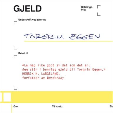Omslag av "Gjeld"