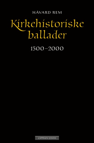 Omslag av "Kirkehistoriske ballader"