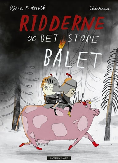 Omslag av "Ridderne og det store bålet"
