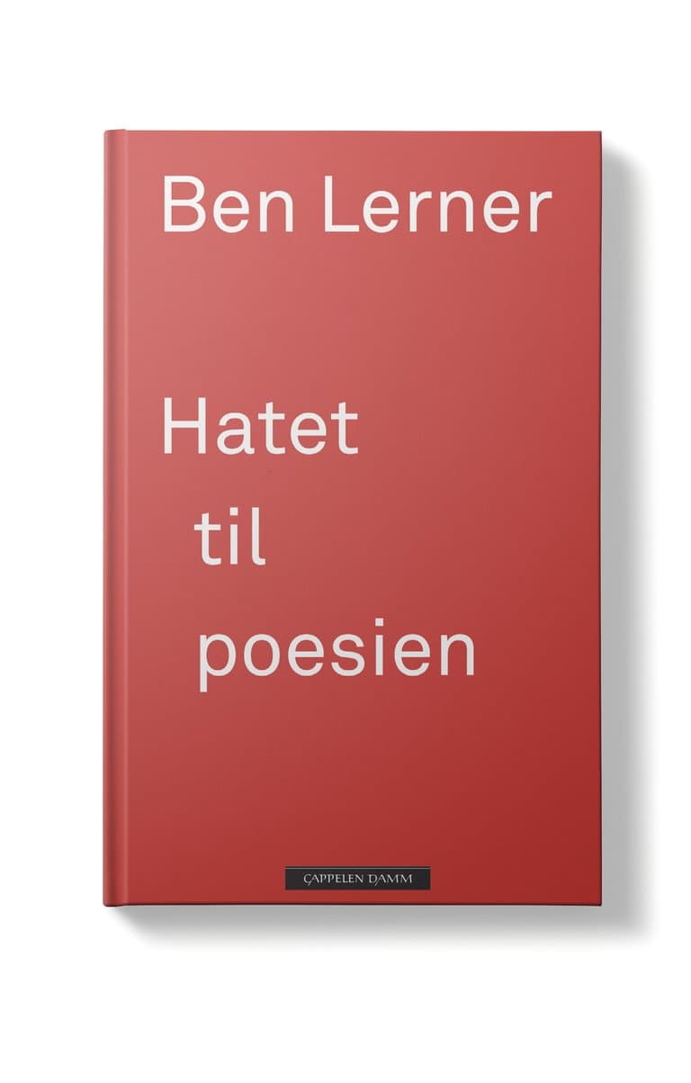 Omslag Hatet til poesien av Ben Lerner (Ebok)