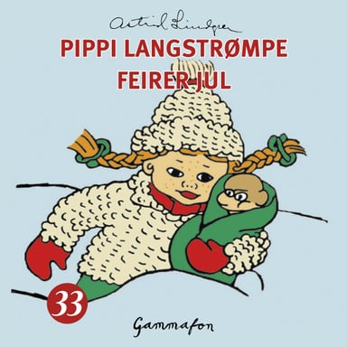 Omslag av "Pippi Langstrømpe feirer jul"